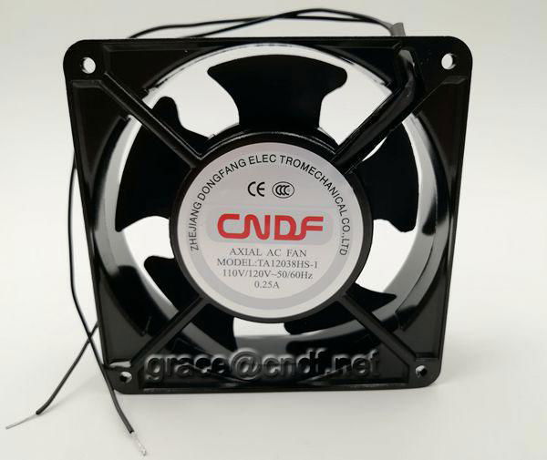 industrial fan with 2 years warranty and CE 120x120x38mm 110VAc sleeve bearing  2