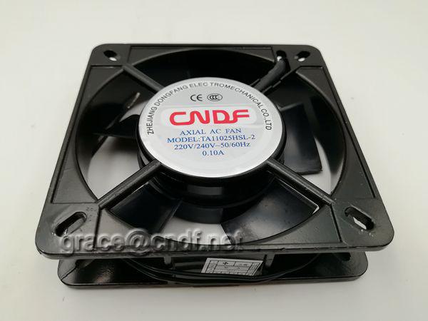 passed CE EMC LVD NOM ac axial fan 110x110x25mm 220VAc TA11025HSL-2 2