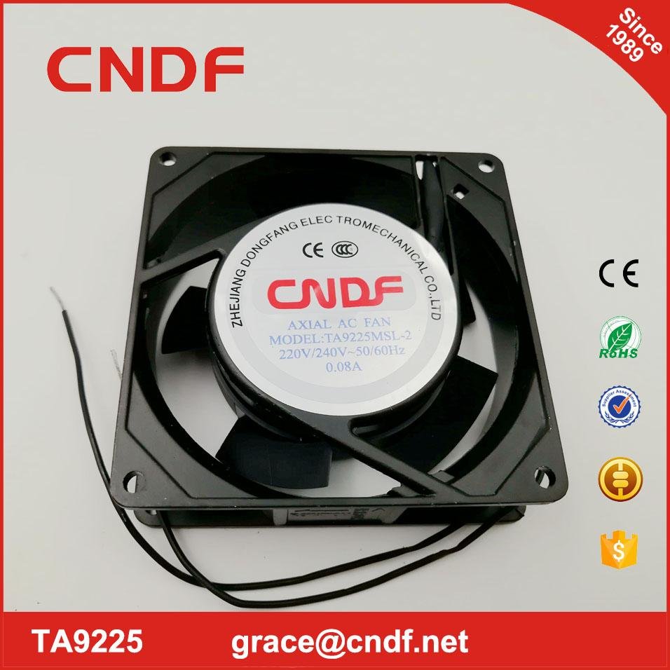 passed CE EMC LVD NOM chinese supplier 92x92x25mm ac axial fan