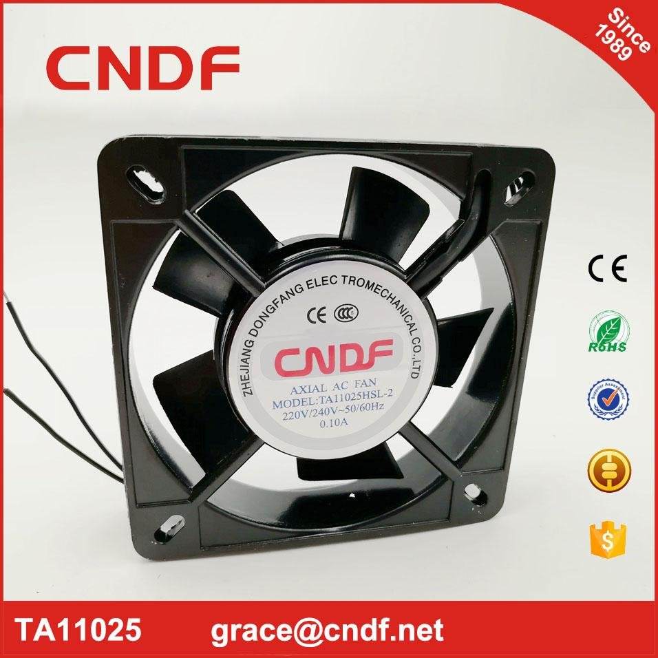 passed CE EMC LVD NOM ac axial fan 110x110x25mm 220VAc TA11025HSL-2