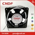 industrial fan with 2 years warranty and CE 120x120x38mm 110VAc sleeve bearing  1