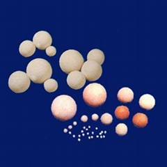 Regenerative porcelain balls for reheating furnace