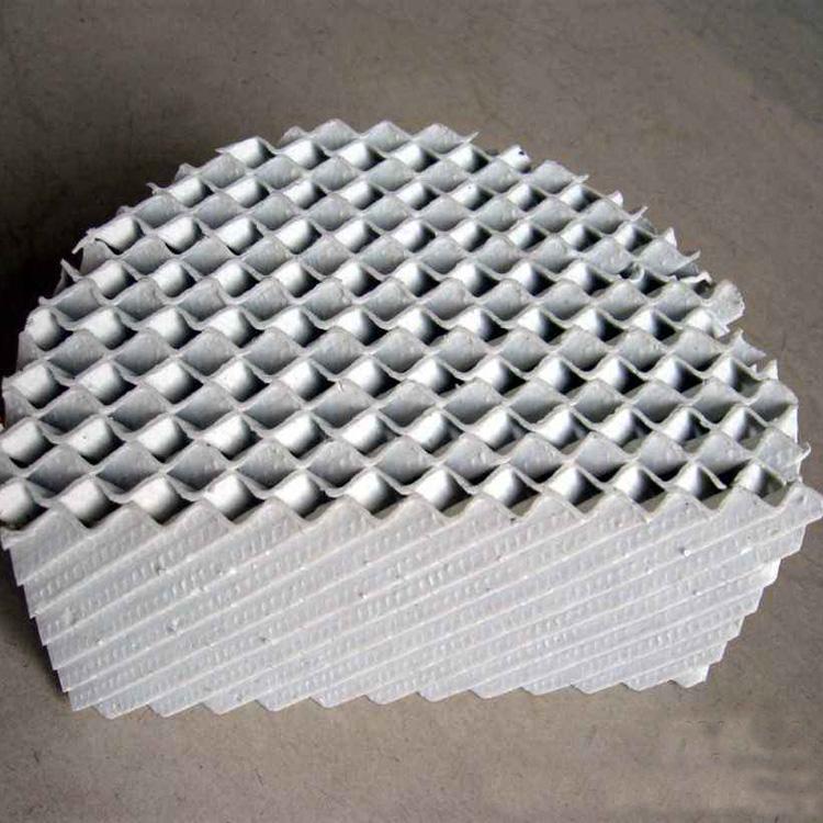 Ceramic corrugated packing structured packing