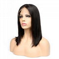 18" straight indian human hair front