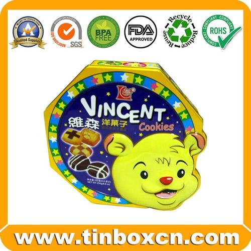 Customized round Shape Chocolate Tin Box For Chocolate and Cookies Packaging 4
