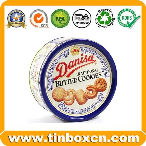 Customized round Shape Chocolate Tin Box For Chocolate and Cookies Packaging 5
