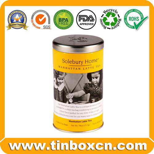 Tea Tin Cans Metal Tea Box 4