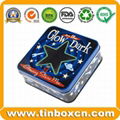 Square tin box food tin container metal