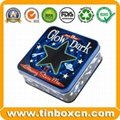 Square tin box food tin container metal tin can for gift