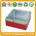 Square tin box food tin container metal tin can for gift 5