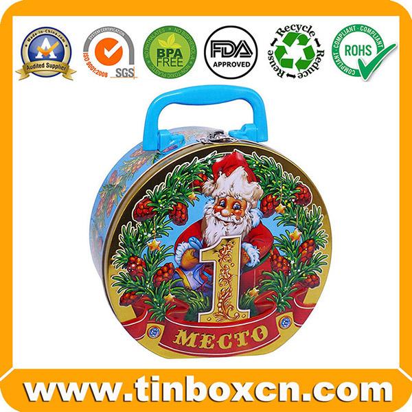 Hot Sale Metal Tin Can Christmas Ball Gift Tin Box For Christmas Gifts 5