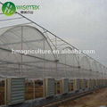 High light transmission plastic multi span arch pipes greenhouse for farm