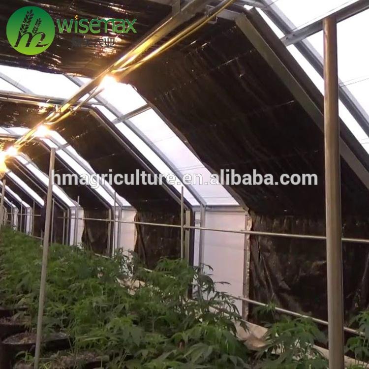 Cheap Medical growing light deprivation greenhouse with blackout system 5
