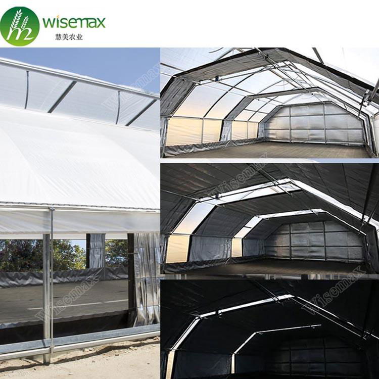 American standard automatic light deprivation sliding blackout greenhouse 2