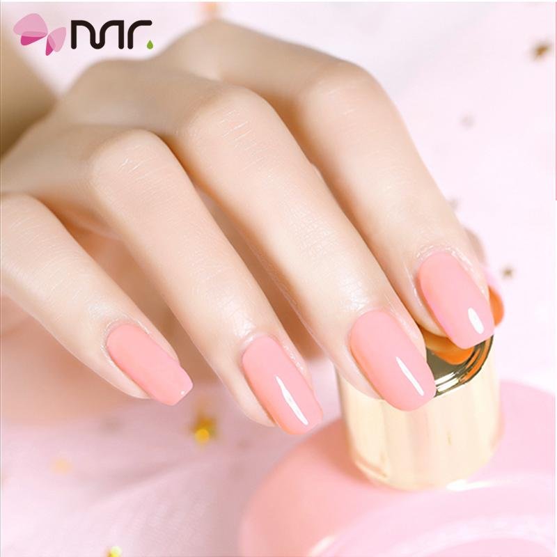Fashion beauty nude pink wholesale led lamp nails gel polish oem 4