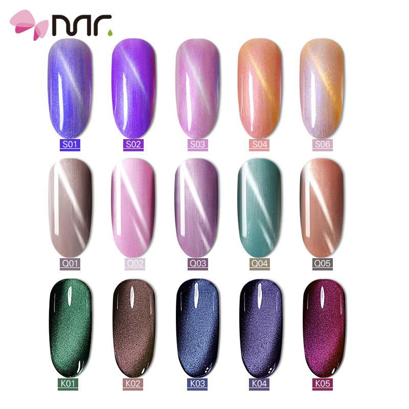 2018 new sea shell private label magic cat eyes gel nail polish 3