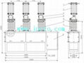 HVD7 40.5KV 1600A outdoor HV AC vacuum circuit breaker VCB 4