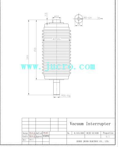 HCJ3 12KV 630A vacuum interrupter for vacuum contactor 2