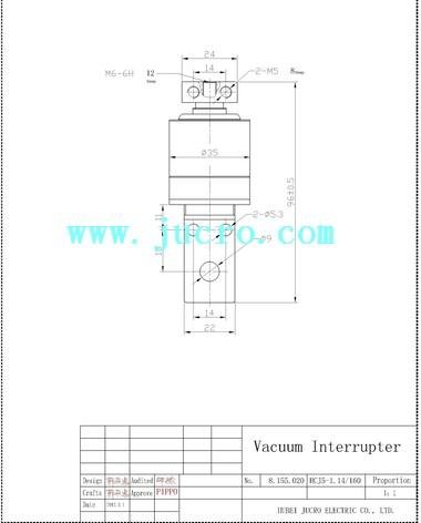 HCJ5 1.14kv 125A vacuum interrupter for vacuum contactor 2