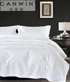 White hotel linen satin drill hotel