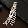 high fashion stainless steel band men silver jewelry magnetic bracelet 1