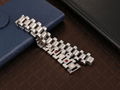 high fashion stainless steel band men silver jewelry magnetic bracelet 2
