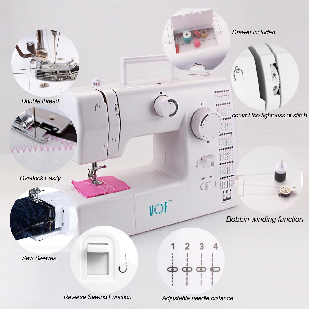 VOF Domestic Brand Name Electric Mini Stitching Automatic Home Sewing Machine Ho 2