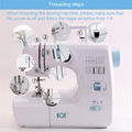 FHSM 700 Household Lockstitch Hand Stitching Overlock Mini Sewing Machine Portab 1