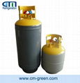 R134A/R410 refrigerant recovery tank, Refillable Refrigerant gas cylinder