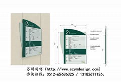 醫院導視系統設計科室牌指示牌定製