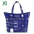 Promotional blue reusable shopping bag