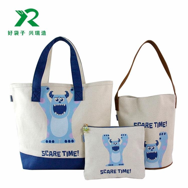 Hot Sale USA Canvas Gift Bag with Heat Transfer Print