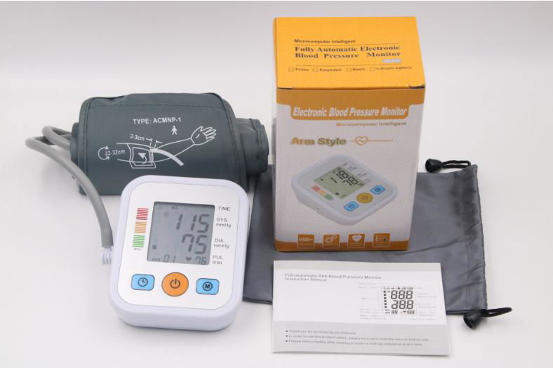 New design Digital Upper Arm Blood Pressure Monitor with LCD Display 5