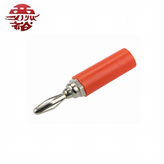 nickel plated surface banana plug with nylon insulator 