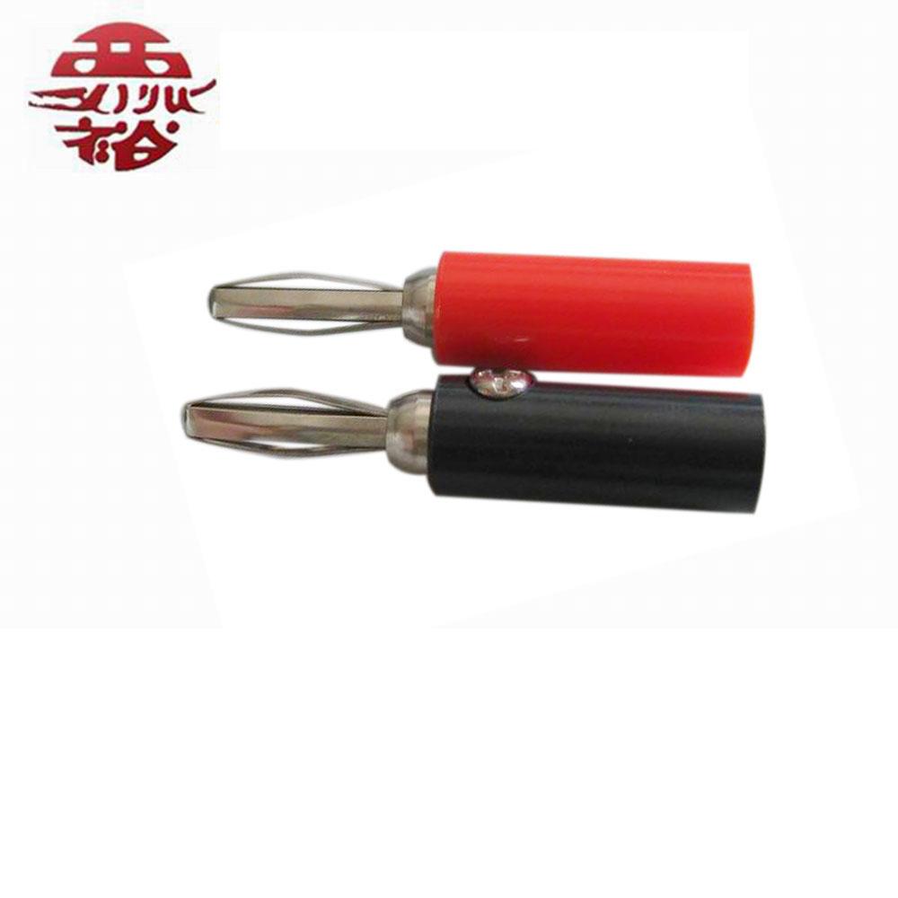 nickel plated surface banana plug with nylon insulator  3