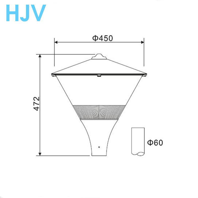 Modern Simplism Style LED Garden Light Bridgelux Chips 3