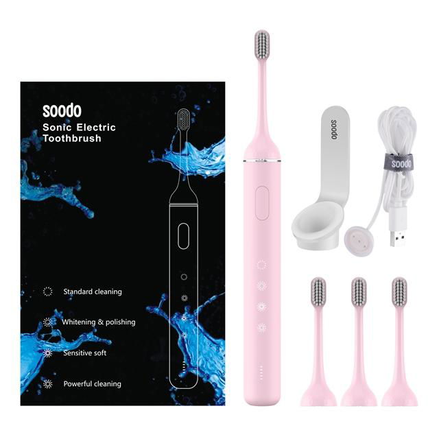 Sakura Pink Electric Toothbrush For Girls 4