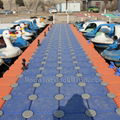 Modular floating pontoon bridge  for