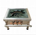 Cast Iron With Stainless Steel Gas stove