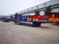 34Axles 12 Wheeler 60tons Gooseneck Low Loader Lowboy Lowbed Trailer