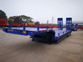 34Axles 12 Wheeler 60tons Gooseneck Low Loader Lowboy Lowbed Trailer 2