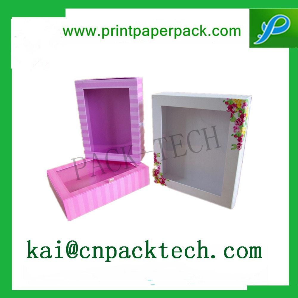 Window Custom Logo Packaging Flower Gift Boxes for Cosmetic