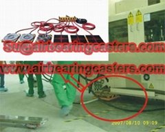  air casters Offer low floor loading for maximum safety