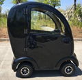 15km/h all weather scooter black color cabin scooter