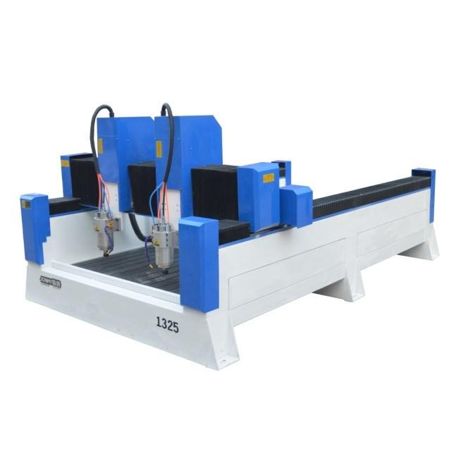 JONHV-1325 Two Heads Stone Carving CNC Router 2