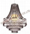 Chandelier Style Clear Acrylic Chrome Ceiling Light Shade Easy Fit Pendant Lamp 1