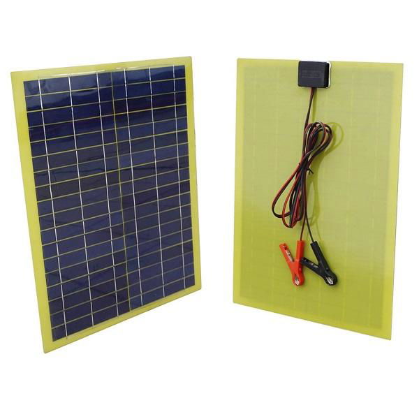 20 Watts Epoxy Resin Solar Panel for 12V Camping Car Battery Charging