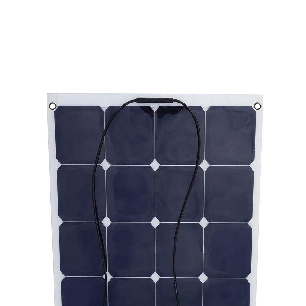 100W 12V Bendable Lightweight Thin Monocrystalline Flexible Solar Panel 5