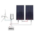 24 Volts 700 Watts Off Grid Solar & Wind Powered Hybrid System