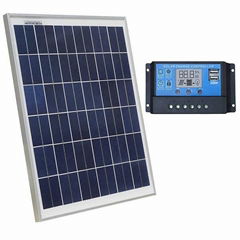 20W 12V Polycrystalline Solar Panel Charging Kit